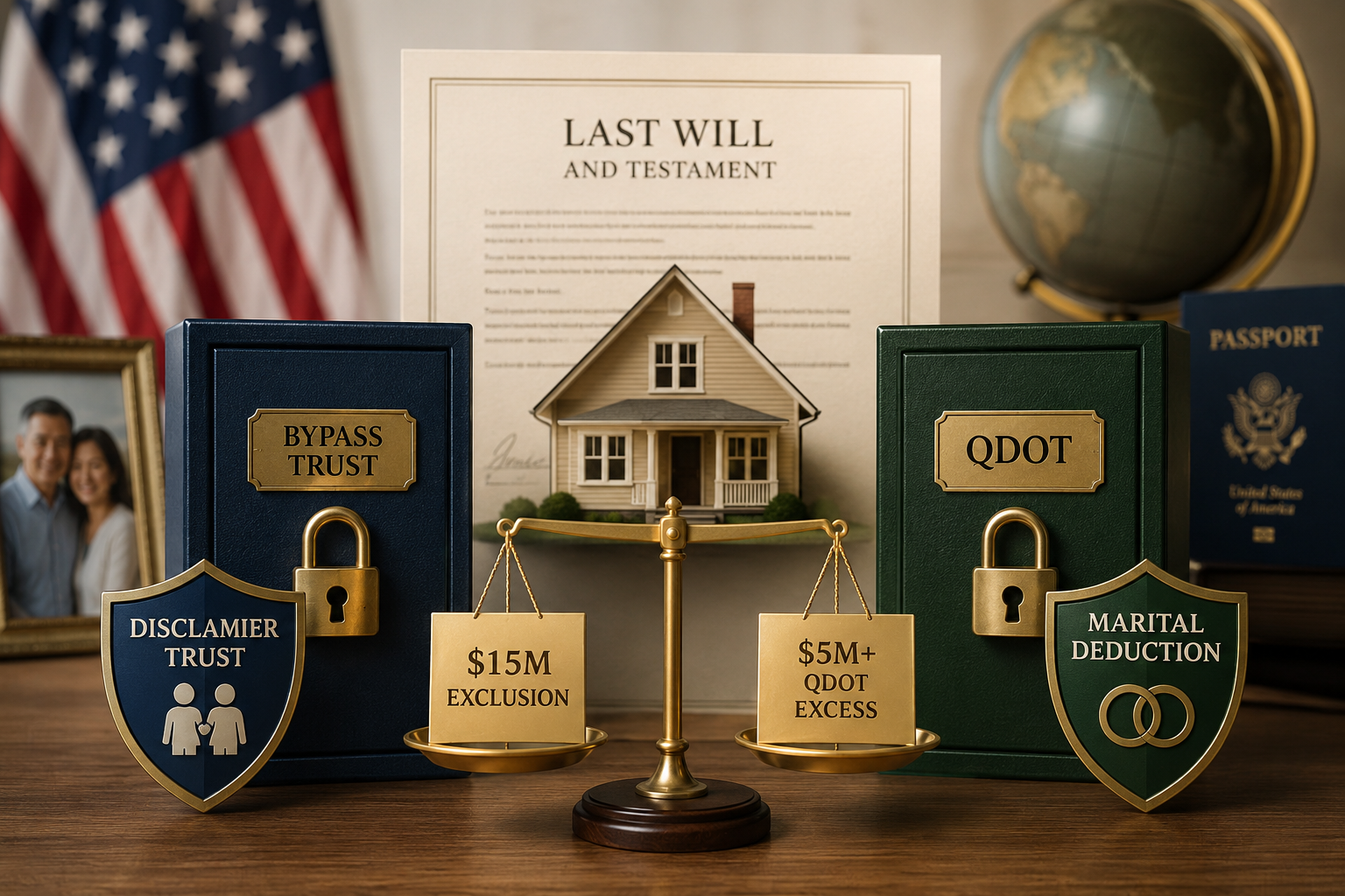 WHEN A U.S. CITIZEN DIES WITH A LARGE ESTATE  AND A NONCITIZEN SURVIVING SPOUSE