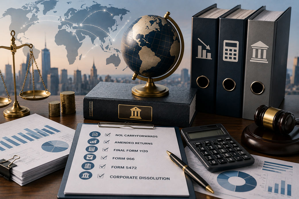 Foreign Owned US C Corporation Losses Dissolution